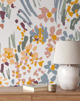 Abstact Floral Mural
